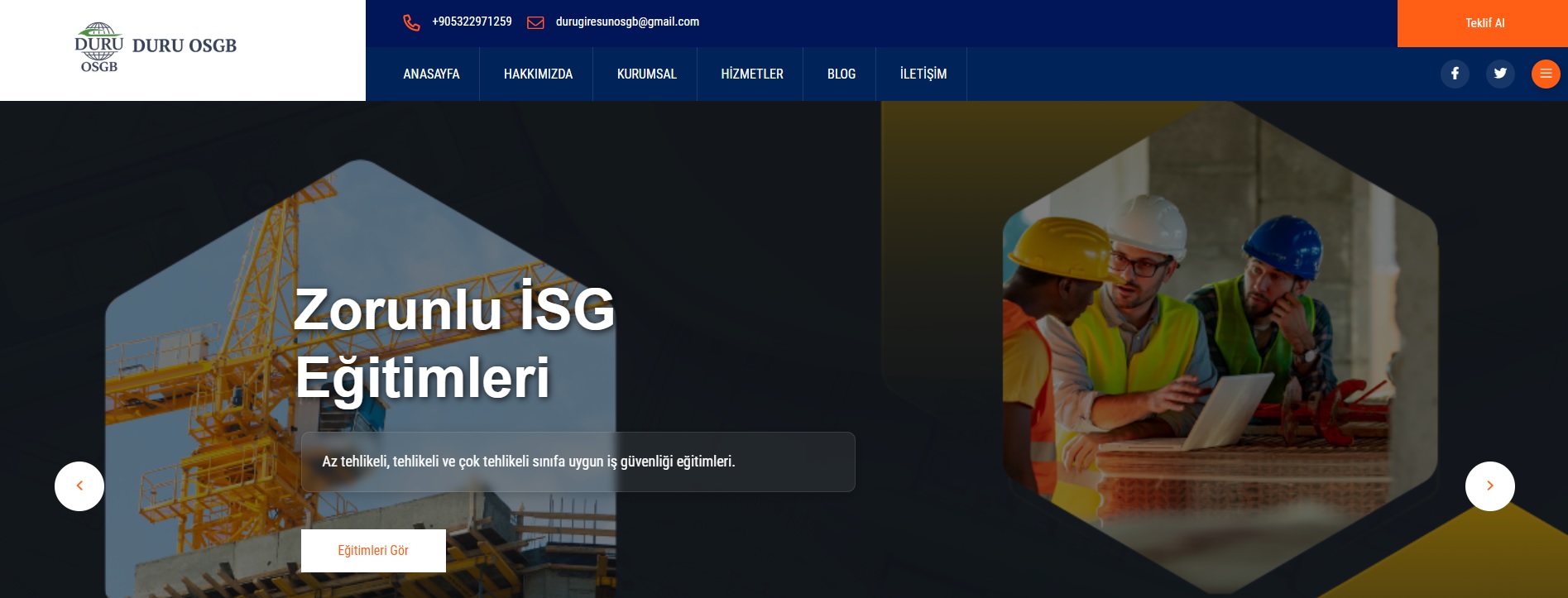 Osgb İş güvenliği Uzmanlığı Sitesi